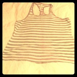 Victoria’s Secret racer back white, silver &pink